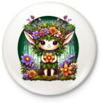 printfashion Erdei manó - Kitűző, hűtőmágnes - Fehér (15943017)