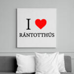 printfashion I love rántotthusi - Vászonkép - Fehér (6629835)