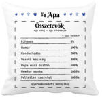 printfashion #1 Apa összetevők - Párnahuzat, Díszpárnahuzat - Fehér (7126605)