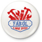 printfashion A fából is várat építek - Kitűző, hűtőmágnes - Fehér (9900536)