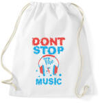 printfashion Zene - don't stop the music - Sportzsák, Tornazsák - Fehér (5643646)
