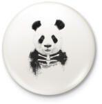 printfashion Zombie panda - Kitűző, hűtőmágnes - Fehér (3074946)