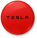 printfashion TESLA felirat - Kitűző, hűtőmágnes - Piros (5362729)
