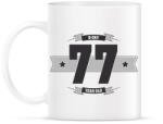 printfashion b-day-77-dark-lightgrey - Bögre - Fehér (790584)