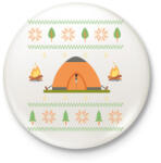 printfashion Kempinges csúnya pulcsi - Kitűző, hűtőmágnes - Fehér (9615596)