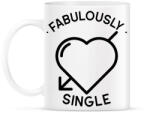 printfashion Fabulously single - Bögre - Fehér (2216633)