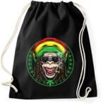 printfashion Reggae majom - Sportzsák, Tornazsák - Fekete (2378318)