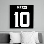 printfashion MESSI WHITE - Vászonkép - Fekete (11536597)