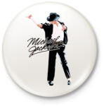 printfashion michael-jackson moonwalk-dance - Kitűző, hűtőmágnes - Fehér (4160999)