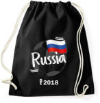 printfashion Oroszország - Sportzsák, Tornazsák - Fekete (914675)