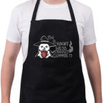 printfashion halloween kávészellem - Kötény - Fekete (14457980)