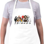 printfashion Horror friends - Kötény - Fehér (16768733)