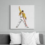 printfashion Freddie Mercury - Vászonkép - Fehér (16833850)