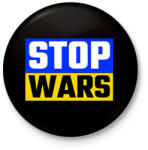 printfashion STOP WARS 2 - Kitűző, hűtőmágnes - Fekete (11453764)