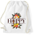printfashion Happy - Méh - Sportzsák, Tornazsák - Fehér (13169651)