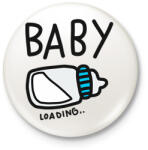 printfashion Baby loading - Kitűző, hűtőmágnes - Fehér (11890218)