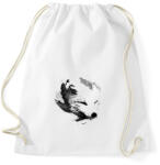 printfashion White fox - Sportzsák, Tornazsák - Fehér (241836)