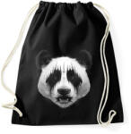 printfashion Black Metal Panda - Sportzsák, Tornazsák - Fekete (38308)