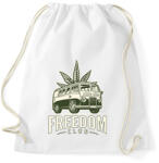 printfashion freedom club - weed and travel - Sportzsák, Tornazsák - Fehér (11067617)