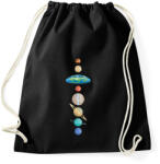 printfashion Lapos-föld hívő - Sportzsák, Tornazsák - Fekete (13211796)