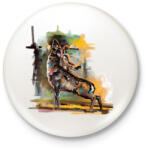 printfashion damvad festmeny - Kitűző, hűtőmágnes - Fehér (5589936)