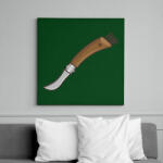 printfashion Gombász kés - Vászonkép - Sötétzöld (11561265)