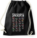 printfashion Formula 1 2023 versenynaptár (Angol) - Sportzsák, Tornazsák - Fekete (11765811)