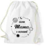 printfashion Legjobb mama a galaxisban - Sportzsák, Tornazsák - Fehér (6606382)