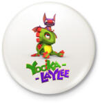 printfashion Yooka Laylee - Kitűző, hűtőmágnes - Fehér (3737421)