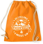 printfashion Hív a kaland - Sportzsák, Tornazsák - Narancssárga (150015)