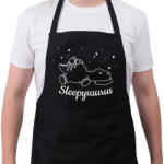 printfashion Sleepysaurus - Kötény - Fekete (11678279)