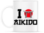 printfashion I love Aikido - Bögre - Fehér (9445991)