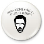 printfashion Dr- House - Kitűző, hűtőmágnes - Fehér (3082187)