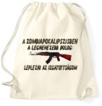 printfashion Zombiapokalipszis - Sportzsák, Tornazsák - Natúr (536608)