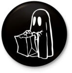 printfashion Halloween-i szellem - Kitűző, hűtőmágnes - Fekete (3099195)