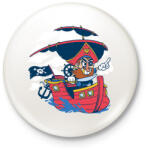 printfashion Kalóz - Kitűző, hűtőmágnes - Fehér (15465126)