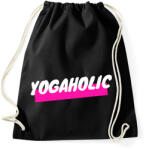 printfashion YOGAHOLIC - Sportzsák, Tornazsák - Fekete (2545610)