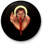 printfashion Sam - Kitűző, hűtőmágnes - Fekete (3102537)