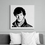 printfashion Sherlock Holmes - Vászonkép - Fehér (12688973)