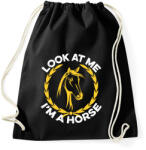 printfashion Look I'm a horse - Sportzsák, Tornazsák - Fekete (2944099)