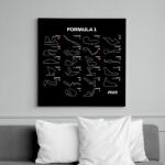 printfashion Formula 1 2022 - Vászonkép - Fekete (7210633)