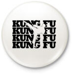 printfashion Kung fu - Kitűző, hűtőmágnes - Fehér (7570129)