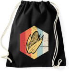 printfashion Retro kukorica - Sportzsák, Tornazsák - Fekete (1190848)