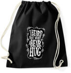 printfashion Maci ölelés - Sportzsák, Tornazsák - Fekete (803136)
