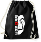 printfashion La Casa de Papel - A nagy pénzrablás - Money Heist - Sportzsák, Tornazsák - Fekete (5793729)