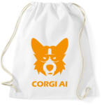 printfashion CorgiAi - Sportzsák, Tornazsák - Fehér (14991076)