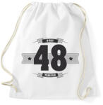 printfashion b-day-48-dark-lightgrey - Sportzsák, Tornazsák - Fehér (512220)