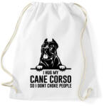 printfashion Cane Corso hug - Sportzsák, Tornazsák - Fehér (2859050)
