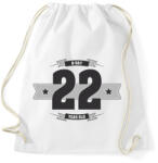 printfashion b-day-22-dark-lightgrey - Sportzsák, Tornazsák - Fehér (507811)