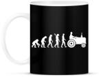 printfashion Traktor evolúció - Bögre - Fekete (1194083)